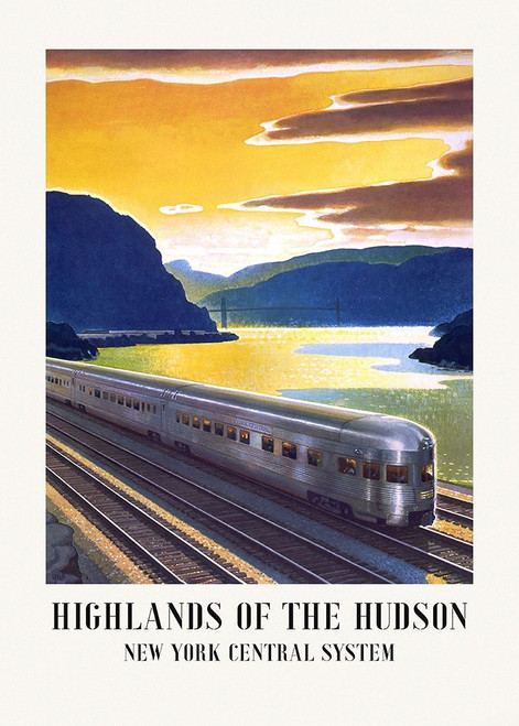 Highlands of the Hudson  New York Central System Poster Print - Pictufy