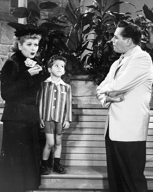 Lucille Ball, Richard Keith, Desi Arnaz, I Love Lucy, 1956 Poster Print - Hollywood Archive Vintage