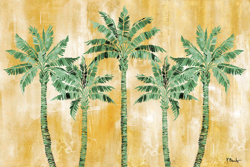 Tahiti Palm Horizontal - Monochromatic Poster Print - Paul Brent