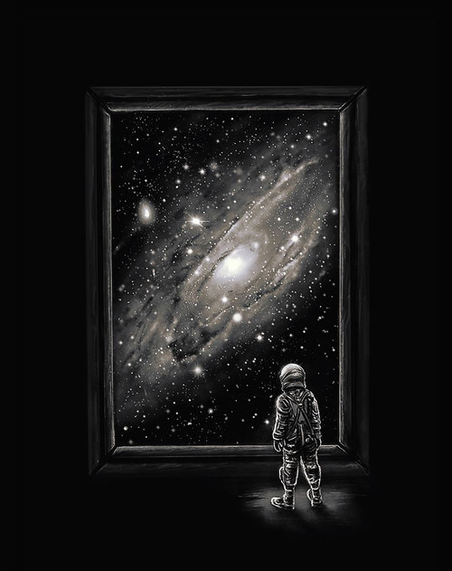 Looking Through a Masterpiece Poster Print - Francis Minoza