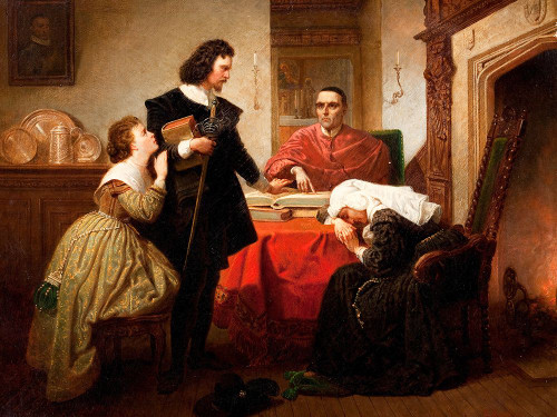 Receiving the Order Poster Print - Emanuel Gottlieb Leutze