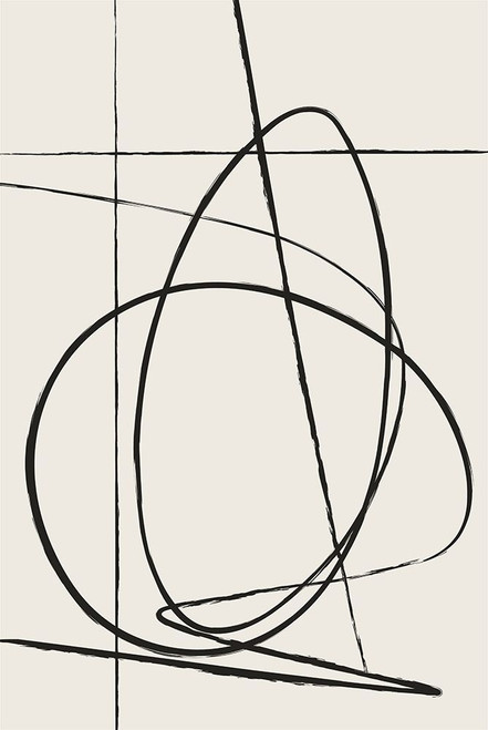 Beige Lines Poster Print - Design Oju