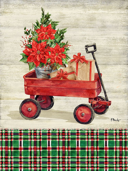 Christmas Wagon Vertical I Poster Print - Paul Brent