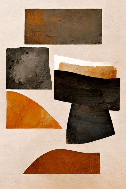 Rusty Shapes Poster Print - Treechild