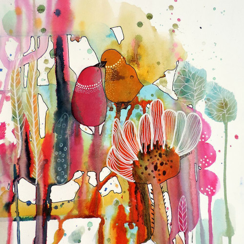 Cheek To Cheek Poster Print - Sylvie Demers