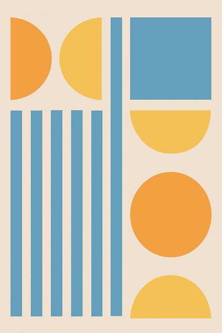 Bright Minimal Shapes Series #3 Poster Print - Jay Stanley