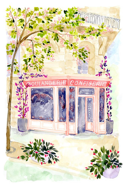 Naive Paris boulangerie Poster Print - Blursbyai Rosana Laiz