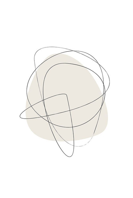 Beige Circles Poster Print - Design Oju