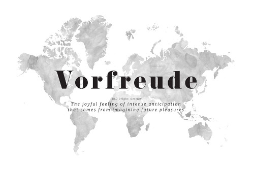 Vorfreude world map Poster Print - Blursbyai Rosana Laiz