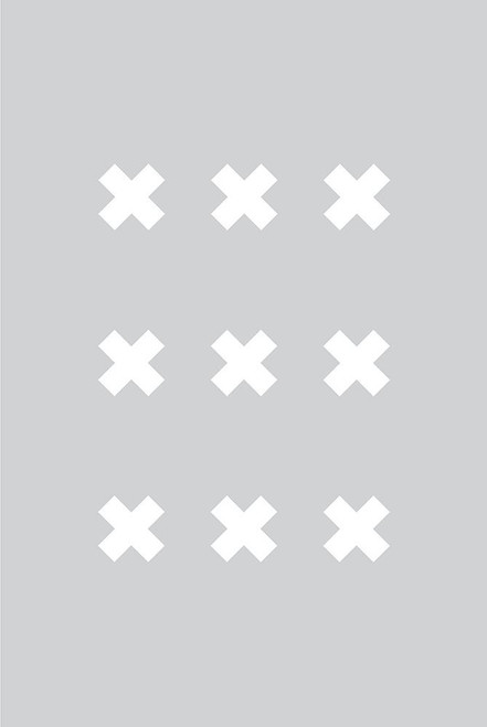 Cross Gray Poster Print - Design Oju
