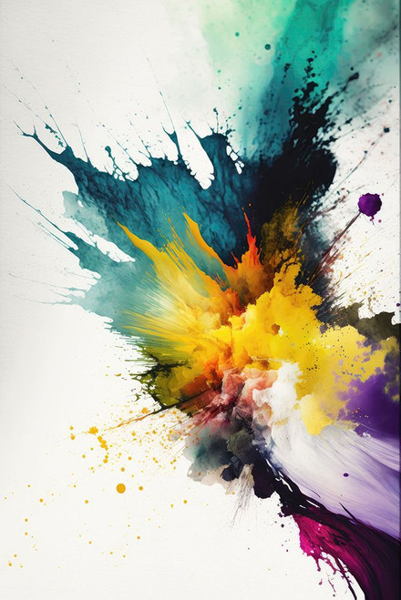 Chromatic Chaos Poster Print - Mauro