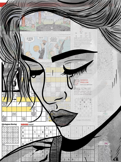 Paper Girl Poster Print - Tomas Harstedt