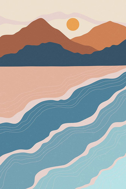 Beach and Mountains #3 Poster Print - Jay Stanley