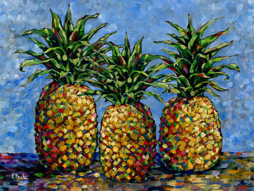 Impressions of Pineapples Horizontal II Poster Print - Paul Brent