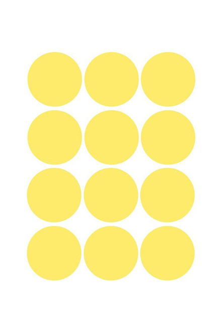 Circles Yellow Poster Print - Design Oju