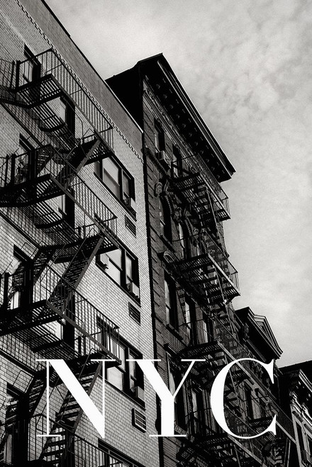 NYC Fire Escapes 2 Poster Print - Rikard Martin