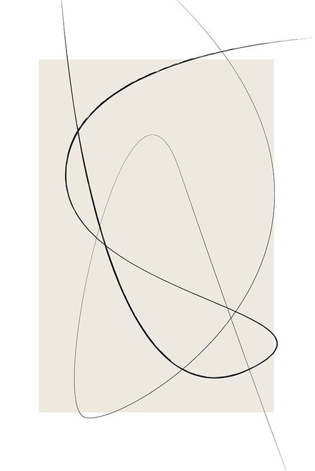 Beige Abstracta Poster Print - Design Oju
