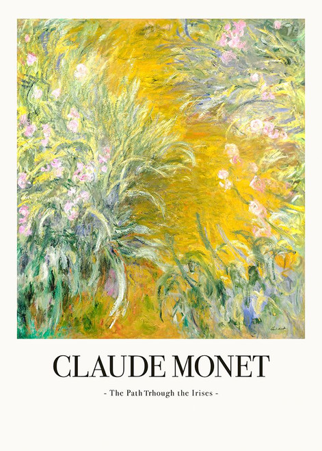 The Path Through The Irises Poster Print - Pictufy