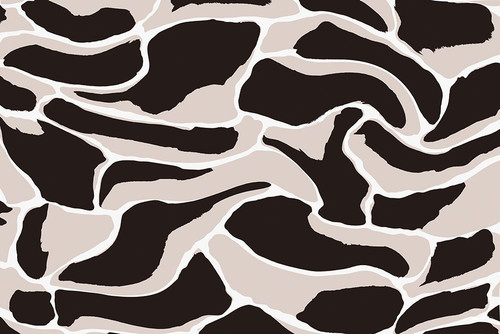 Beige And Brown Tiger Pattern Poster Print - Treechild