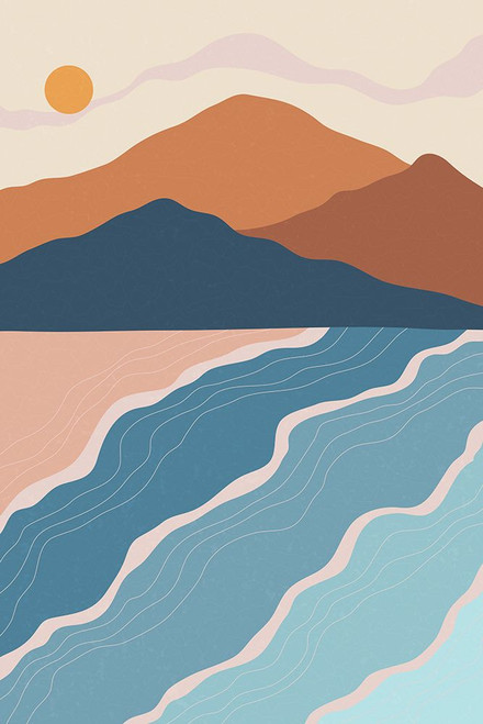 Beach and Mountains #2 Poster Print - Jay Stanley