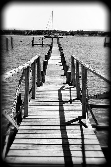 Beach 28 BW Holga Poster Print - Rachel Lee