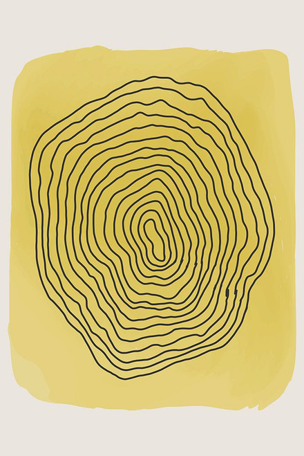 Yellow Watercolor Shapes Series #4 Poster Print - Jay Stanley