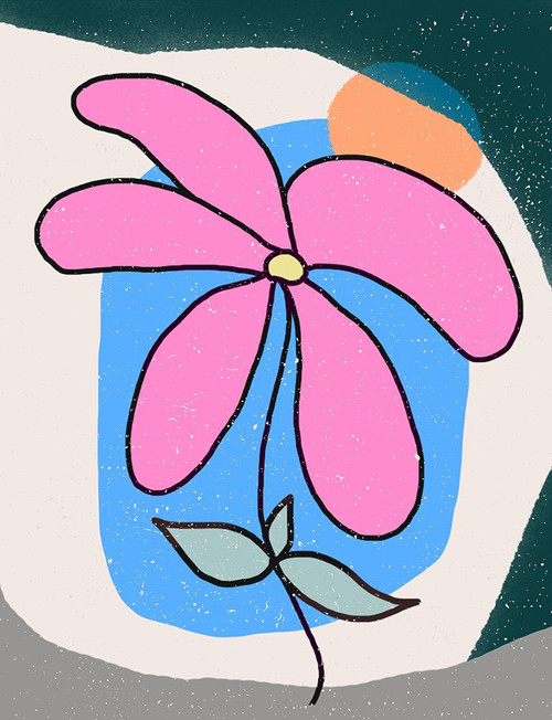 Pink Flower Poster Print - Aylin Demir