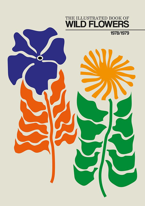 The Illustrated Book Of Wild Flowers Vol.2 Greige Poster Print - Frances Collett