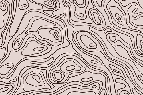 Iso Lines Square Poster Print - Treechild