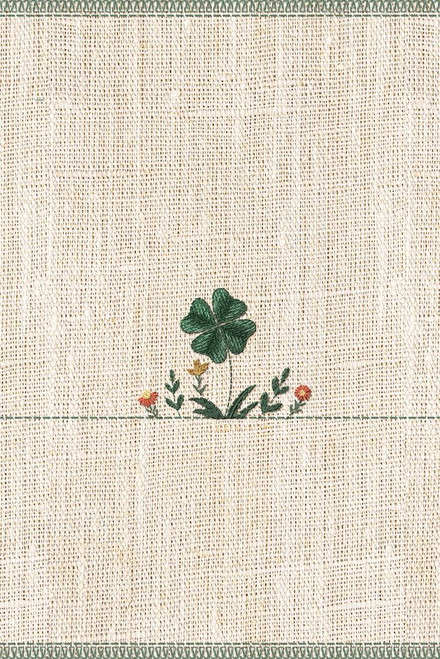 Lucky Clover Embroidery Poster Print - Xuan Thai
