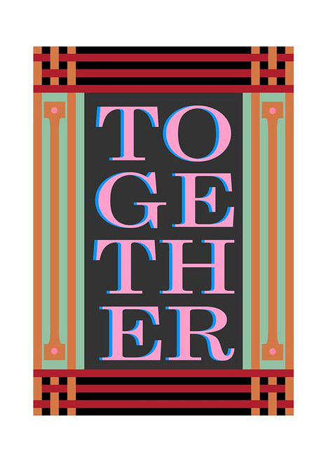 Together Black Poster Print - Frances Collett