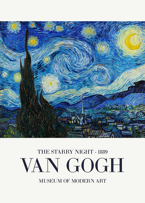 The Starry Night Poster Print - Pictufy