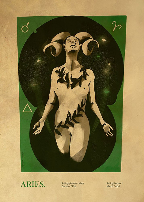 Aries print Poster Print - Dionisis Gemos