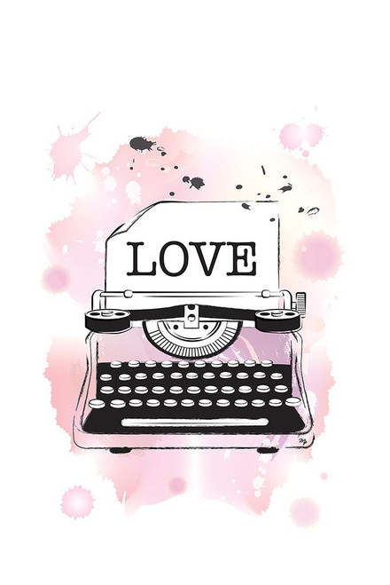 Love Typewriter Poster Print - Martina