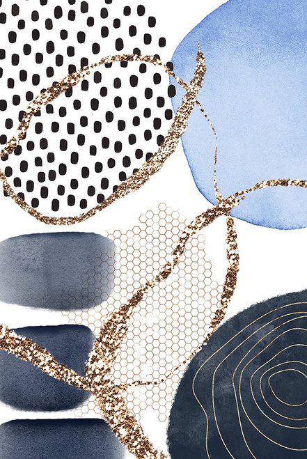 Aesthetic Blues-3 Poster Print - Moss Sally Ann