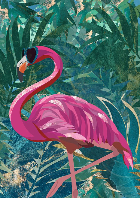 Flamingo in the Jungle Poster Print - Sarah Manovski