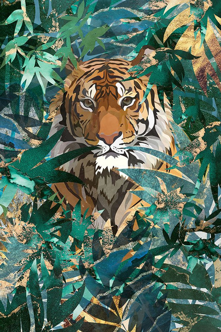 Tiger in the jungle 2 Poster Print - Sarah Manovski