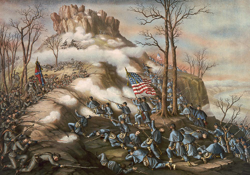 Battle of Chattanooga Drawing 4 Poster Print - Rachel Lee