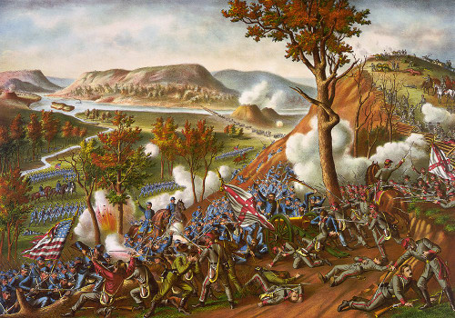 Battle of Chattanooga Drawing 5 Poster Print - Rachel Lee