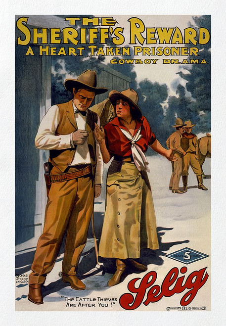 The Sheriffs Reward Poster Print - Screendoor