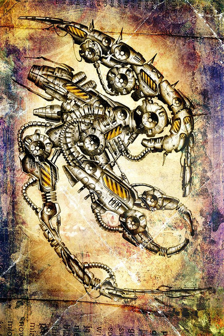 Tekton 18 cyborg Poster Print - Rafal Kulik