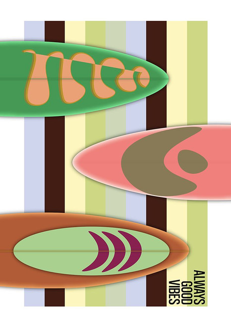 Always Good Vibes Green Poster Print - Frances Collett