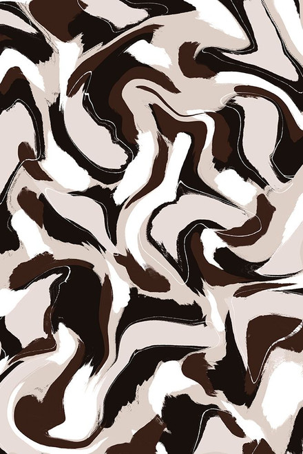 White Beige Brown Pattern Poster Print - Treechild