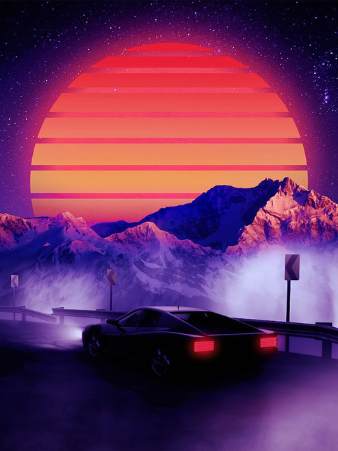 Retro Synth Poster Print - Ritvik Takkar