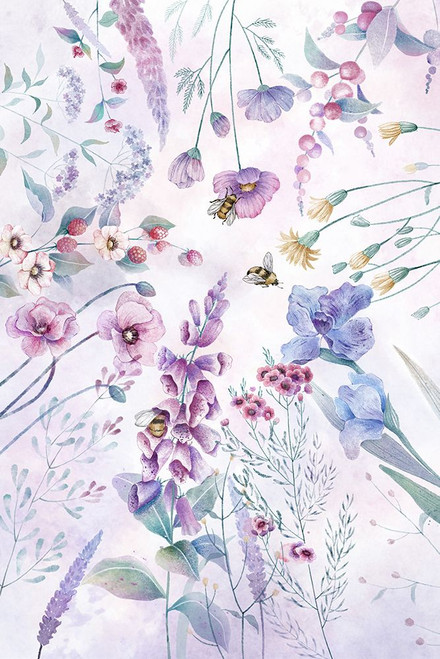 Stunning purple cottage flowers Poster Print - Xuan Thai