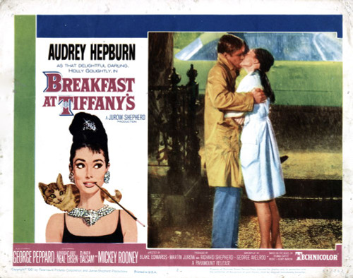 Breakfast At Tiffany'S,From Left, George Peppard, Audrey Hepburn, 1961 Poster Print