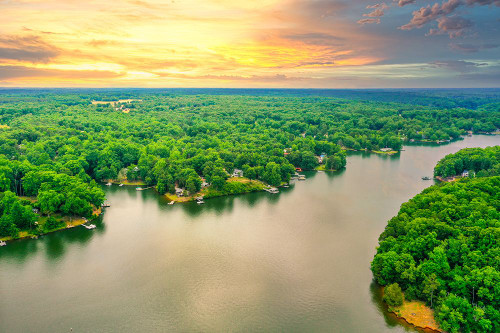 Lake Sunset 2 Poster Print - Will Malone