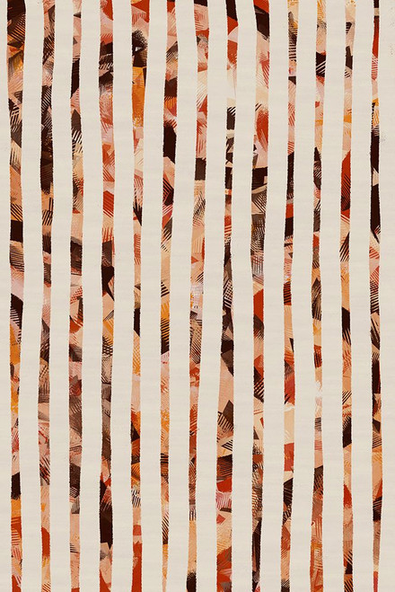 Beige Stripes Pattern Poster Print - Treechild