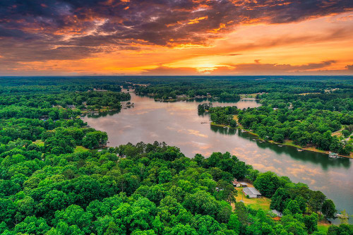 Lake Sunset Poster Print - Will Malone