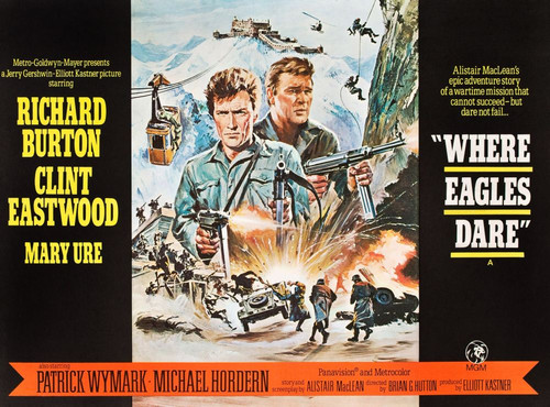 Where Eagles Dare, From Left: Clint Eastwood, Richard Burton, 1968 Poster Print